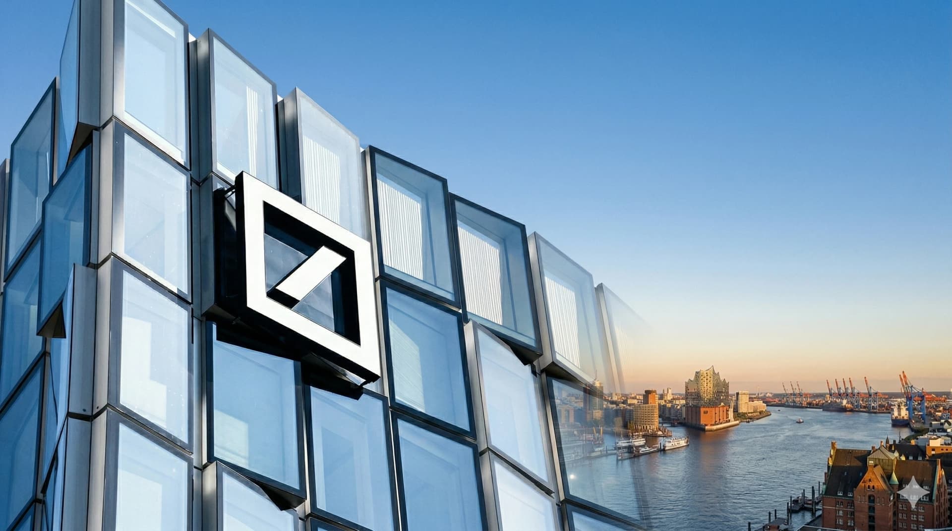 Außenalster Hamburg — Gründerzeit-Fassaden bei Morgendämmerung