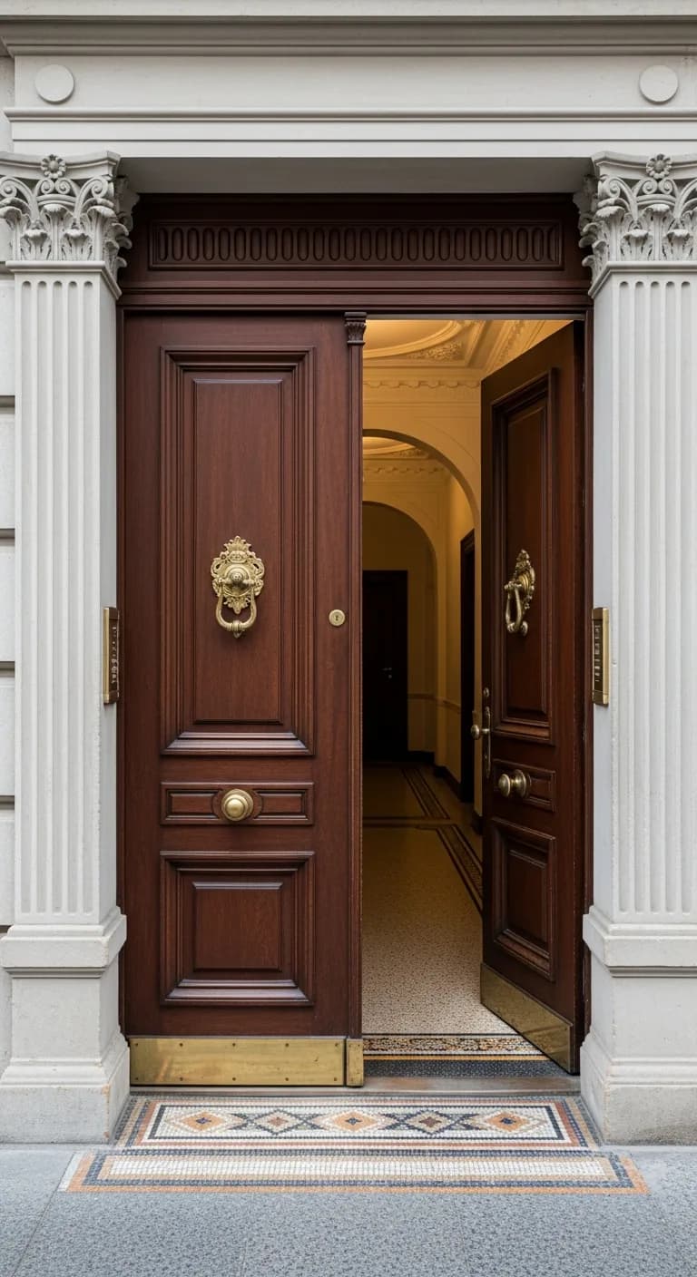 Kassettentür — historischer Hamburger Gründerzeit-Eingang